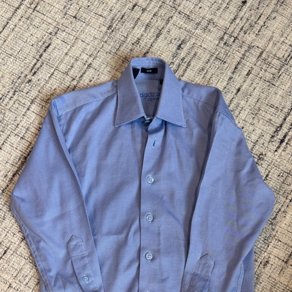 Boys Blue Dress Shirt